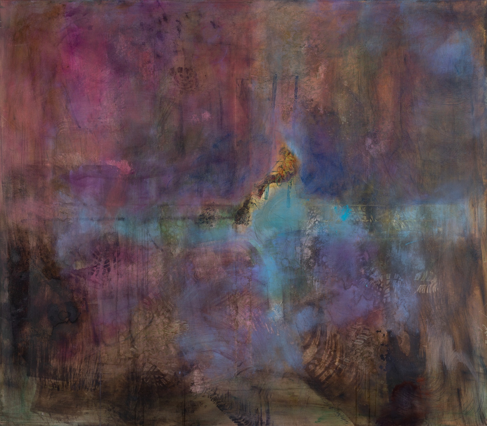 Delicate purple, 140x160cm, oil painting - 2023